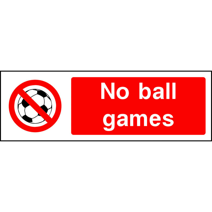 No ball games sign | SK Signs & Labels | SK Signs & Labels Ltd