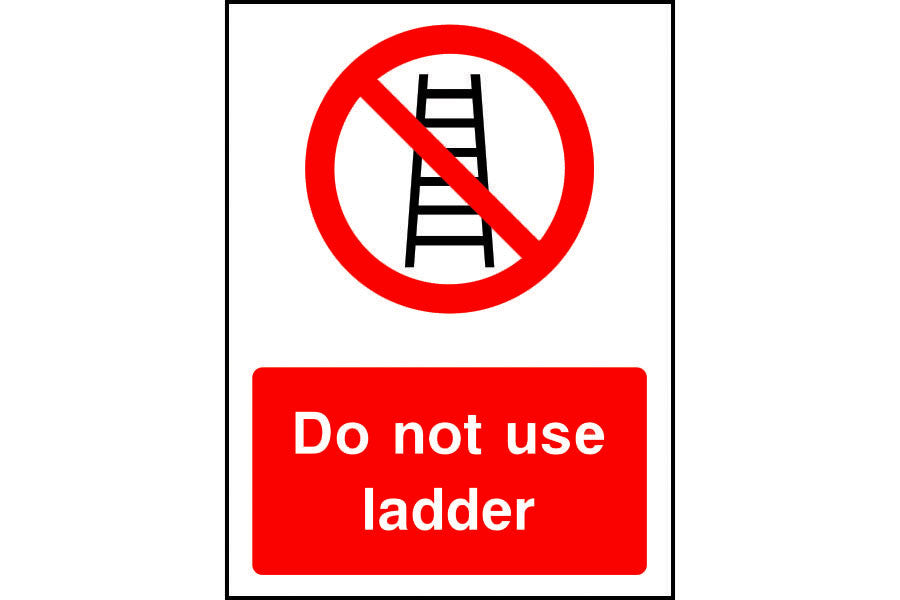 Ladder Safety Sign Ladder Safety Trained Hardhat Emblem 2
