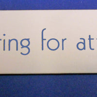Engraved Acrylic Laminate Please Ring for Attention Door Sign