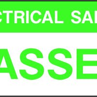 Electrical Safety Passed Labels