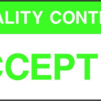Quality Control Accepted Labels