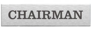 Engraved Stainless Steel Chairman Door Sign