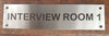 Engraved Stainless Steel Customised Door Sign