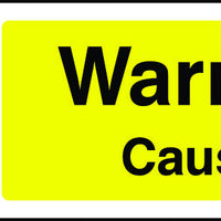 Warning Caustic Sign