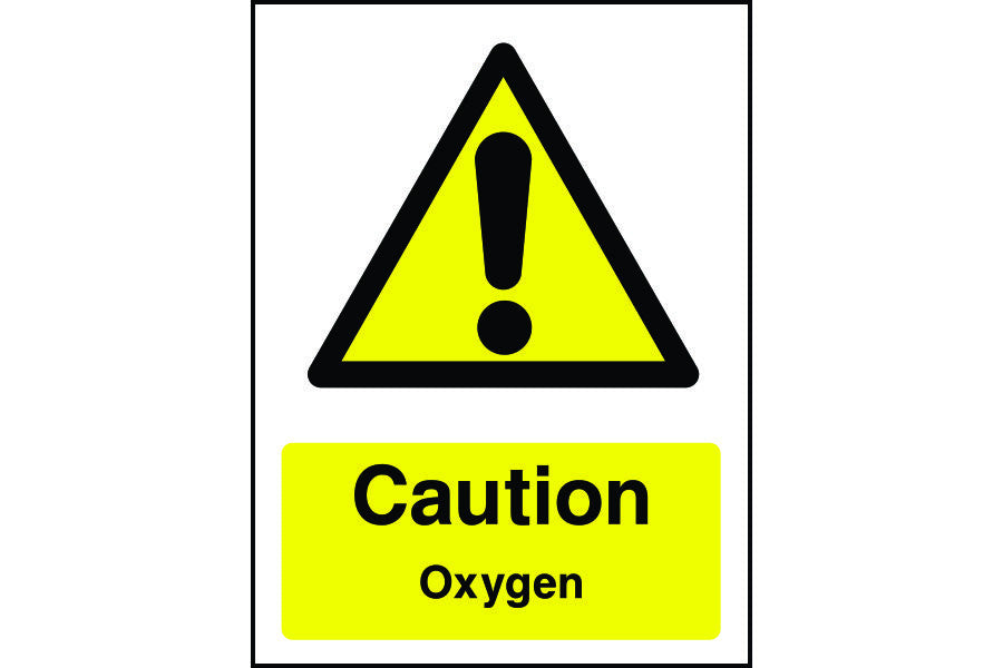 O2 Sensor Safety Signage Caution Oxygen safety sign | SK Signs & Labels | SK Signs & Labels Ltd