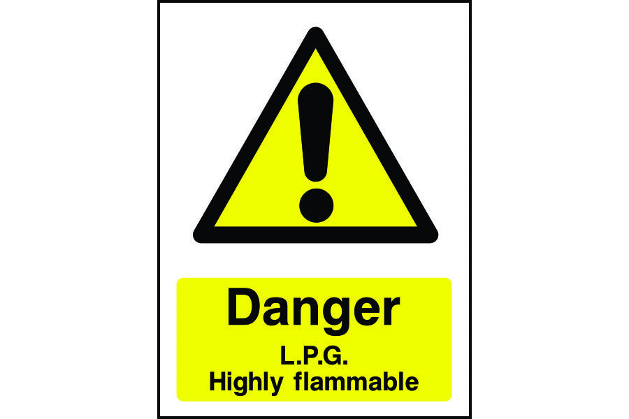 Danger L.P.G Highly Flammable Sign