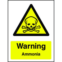 Warning Ammonia Sign