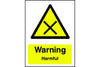 Warning Harmful Safety Sign