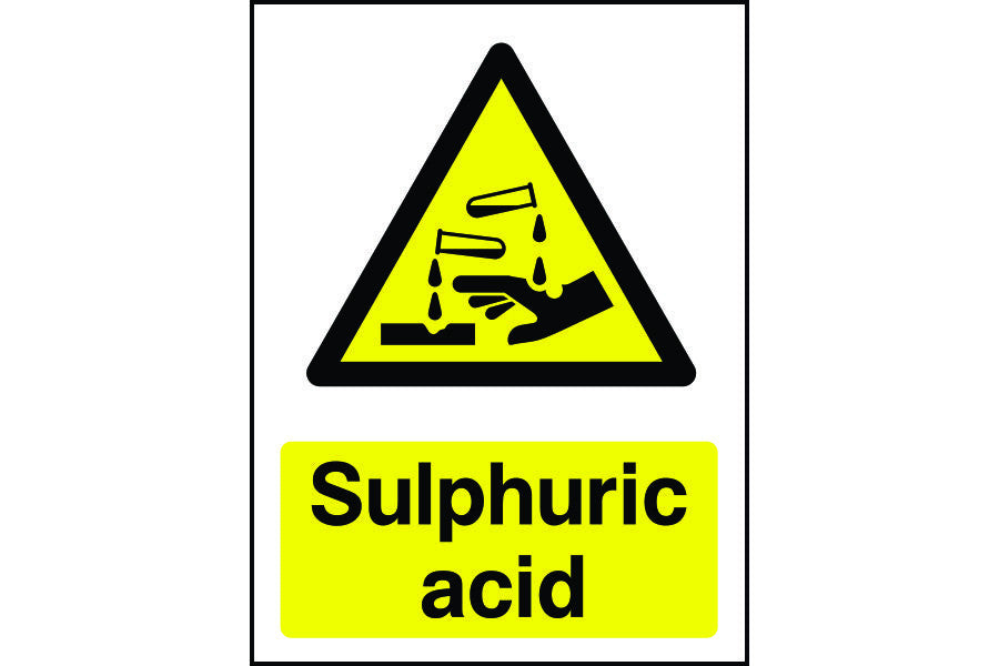 Sulphuric Acid Warning Sign