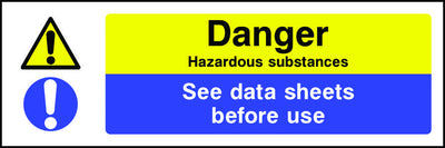 Danger Hazardous Substances Sign