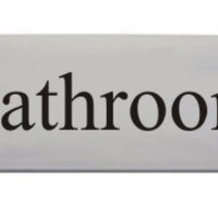 Engraved Aluminium Bathroom Sign