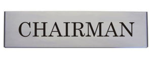 Engraved Aluminium Chairman Door Sign