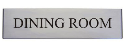 Engraved Aluminium Dining Room Door Sign
