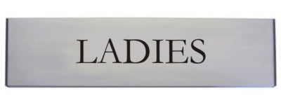 Engraved Aluminium Ladies Door Sign