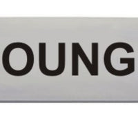 Engraved Aluminium Lounge Door Sign