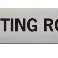 Engraved Aluminium Meeting Room Door Sign