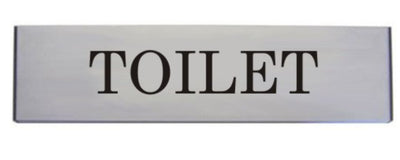 Engraved Aluminium Toilet Door Sign