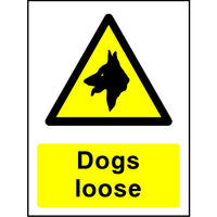Dogs loose sign