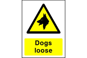 Dogs loose sign