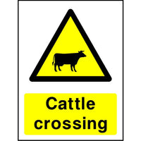 Cattle crossing sign