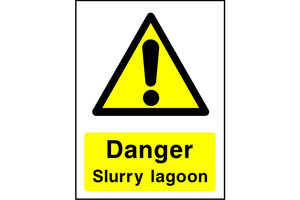 Danger Slurry lagoon sign