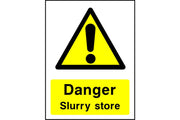 Danger Slurry store sign