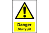 Danger Slurry pit sign