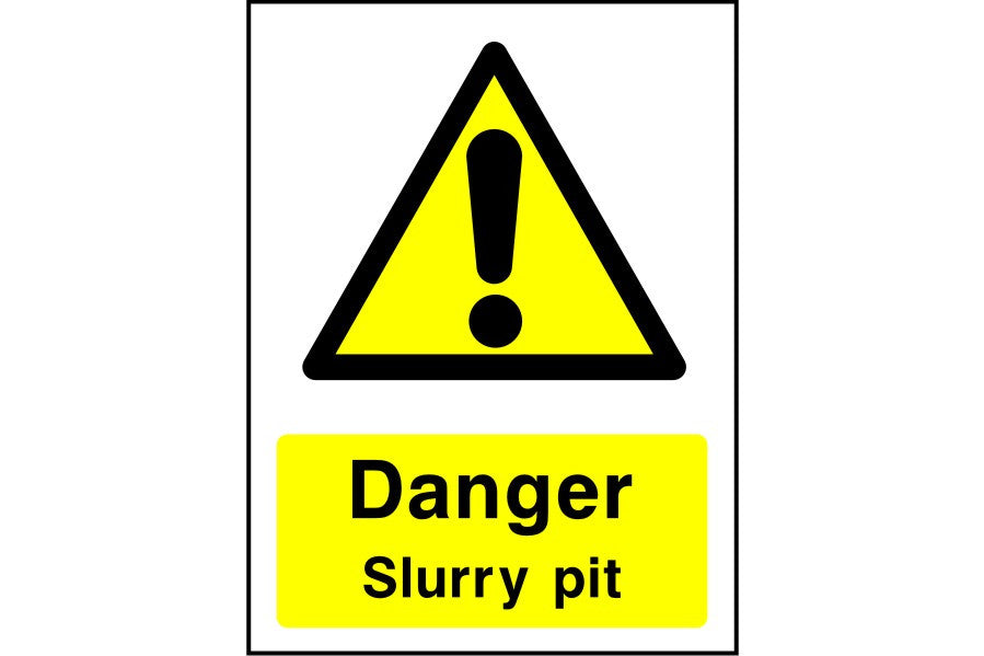 Danger Slurry pit sign