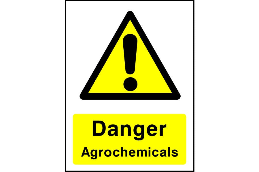 Danger Agrochemicals sign