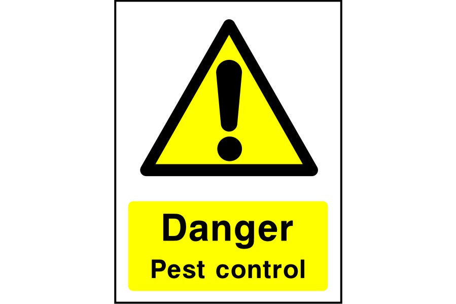 Danger Pest control sign
