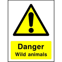 Danger Wild animals sign