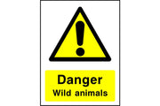 Danger Wild animals sign