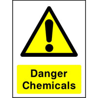 Danger Chemicals safety sign