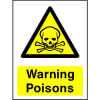 Warning Poisons sign