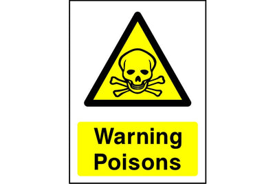 Warning Poisons sign