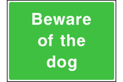 Beware of the dog sign