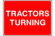 Tractors Turning sign
