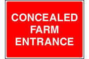 Concealed farm entrance sign