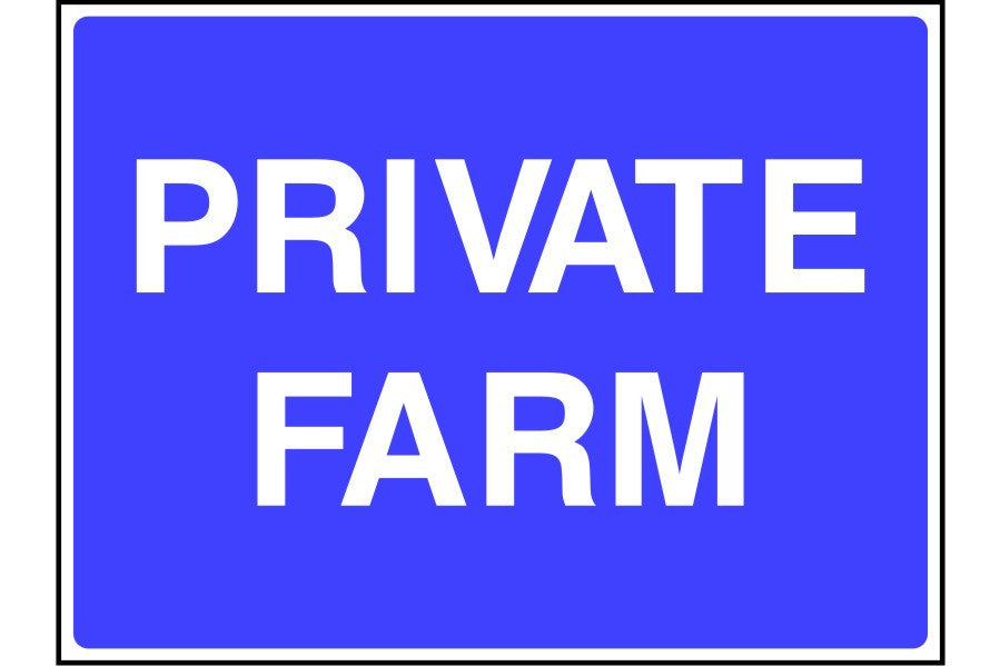 Private Farm sign