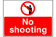 No shooting sign