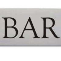 Engraved Aluminium Bar Sign
