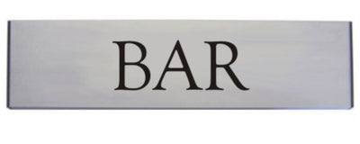 Engraved Aluminium Bar Sign