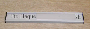 Aluminium Slider Door sign with Custom Text