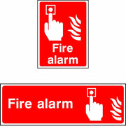 Fire alarm safety sign