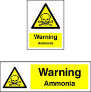 Warning Ammonia Sign
