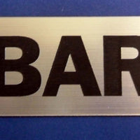 Engraved Acrylic Laminate Bar Door Sign