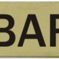 Engraved Brass Bar Sign