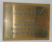 Engraved Brass Plaque A3 size