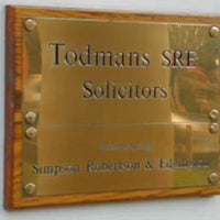 Engraved Brass Plaque A4 size