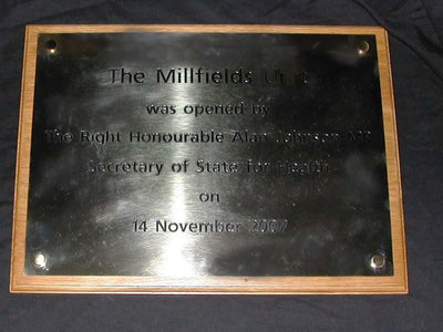 Engraved Brass Plaque 250mm x 200mm